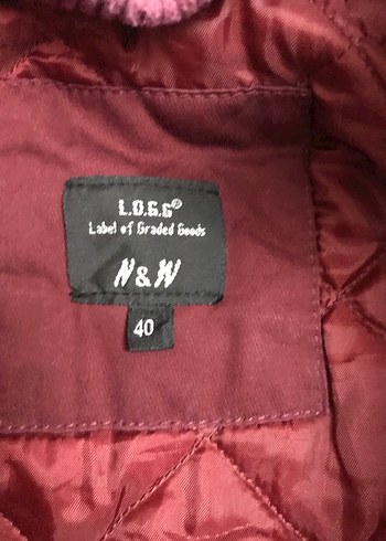 Bordo Kemerli Midi Kadın Mont - Görsel 3