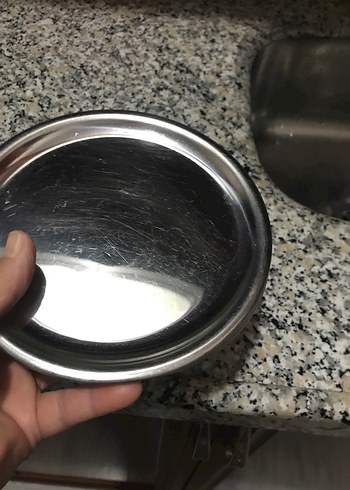 Gri Metal Tepsi Seti pasta tabağı 8 adrt - Görsel 6