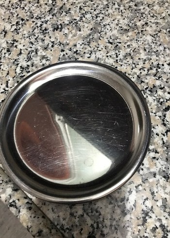 Gri Metal Tepsi Seti pasta tabağı 8 adrt - Görsel 3