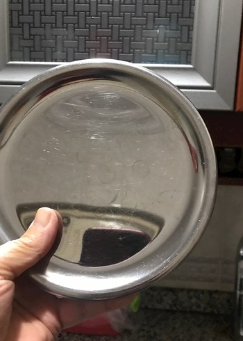 Gri Metal Tepsi Seti pasta tabağı 8 adrt - Görsel 4