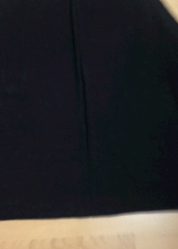 Siyah Uzun Kolsuz Salaş Elbise penye - Görsel 2