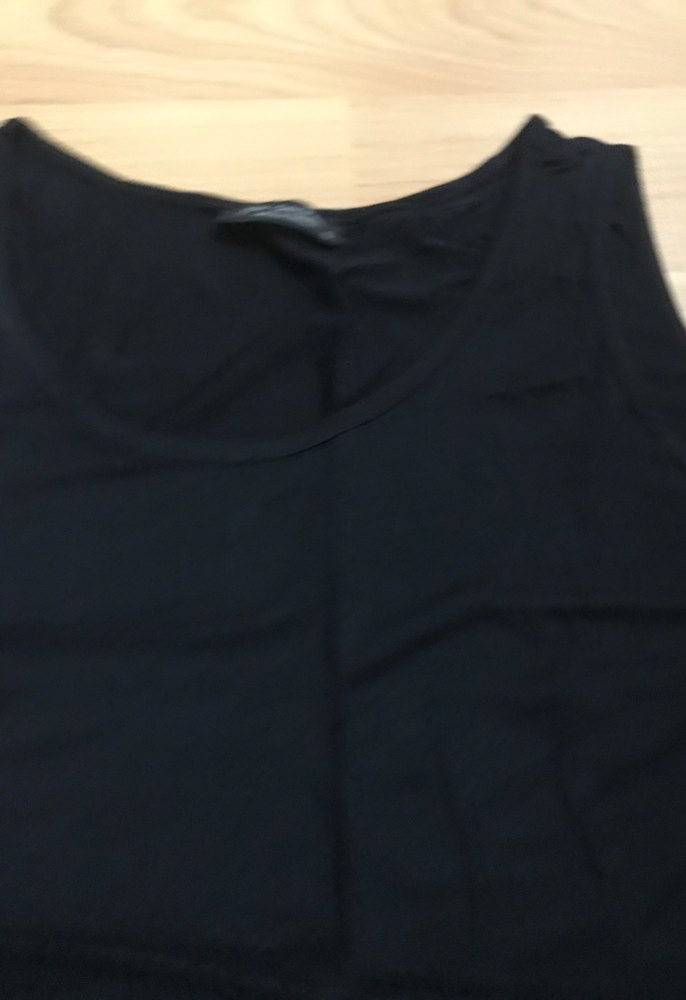 Siyah Uzun Kolsuz Salaş Elbise penye - Görsel 4