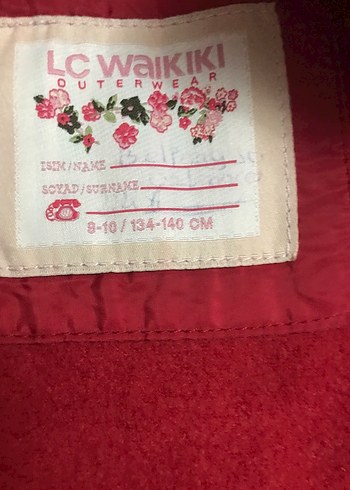 Kız Çocuk Kırmızı Fermuarlı Kapüşonlu Mont - Görsel 3