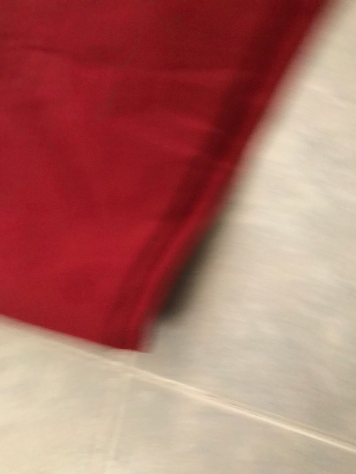 Kadın Kırmızı Pamuklu Kemerli Kumaş Pantolon - Görsel 3