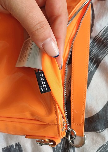 Turuncu Rugan Fermuarlı Kadın Çanta - Görsel 2