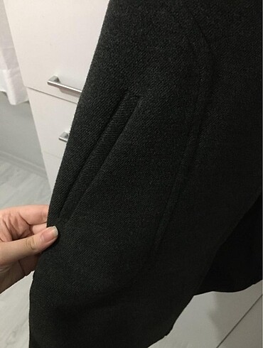 xl Beden gri Renk Koton Koyu gri kaban