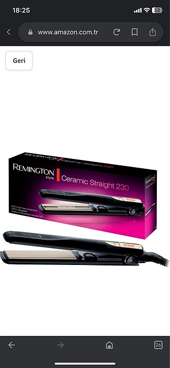 Remington saç düzleştirici