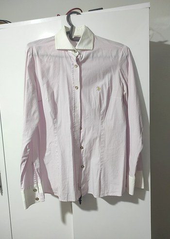 Polo orjinal Pembe Pamuklu Uzun Kollu Gömlek
