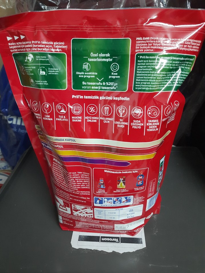 Pril Kırmızı Bulaşık Tableti 70'li Paket - Görsel 2