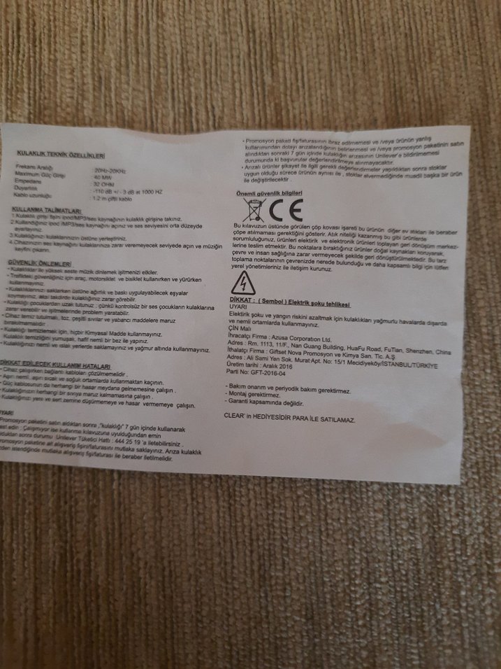 SIFIR MİKROFON'SUZ KABLOLU KULAKLIK. - Görsel 5