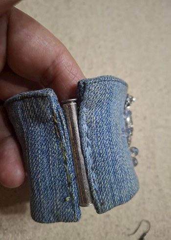 kuru kafa tasarım bileklik+ küpe - Görsel 7