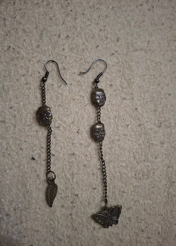 kuru kafa tasarım bileklik+ küpe - Görsel 13