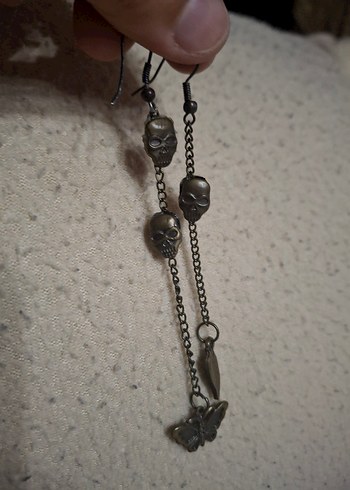 kuru kafa tasarım bileklik+ küpe - Görsel 10