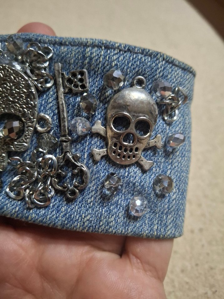 kuru kafa tasarım bileklik+ küpe - Görsel 4