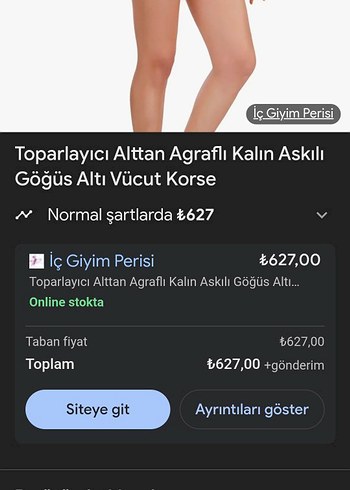 Toparlayıcı Kalın Askılı Vücut Korse - Görsel 2