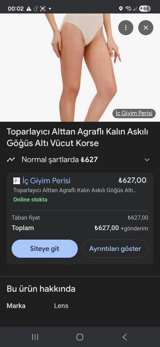 Toparlayıcı Kalın Askılı Vücut Korse - Görsel 2