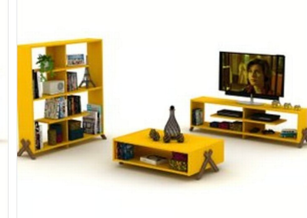 tv sehpası raf evi - Görsel 2