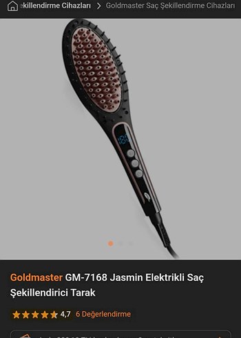 goldmaster Saç Düzleştirici tarak - Görsel 5