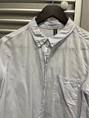 H&m mavi keten gömlek