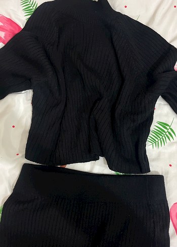 Siyah triko etek takım - Görsel 2