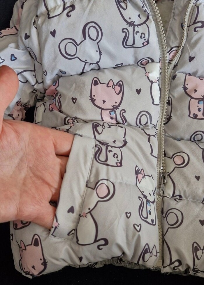 Kız bebek mont - Görsel 3