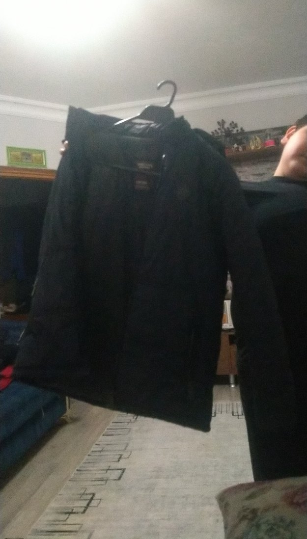 Erkek çocuk  Siyah mont - Görsel 2