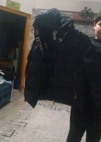 Moncler Erkek Siyah  şişme mont - Görsel 2