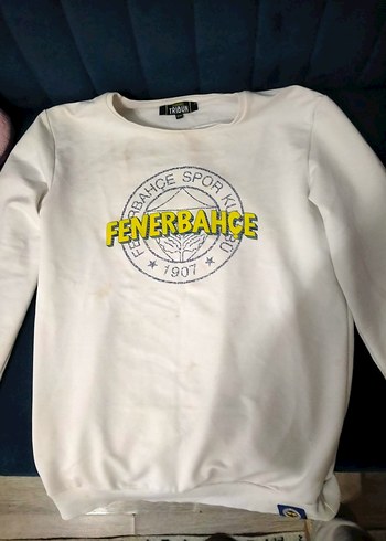 Beyaz Fenerbahçe Baskılı. erkek çocuk Sweatshirt - Görsel 2