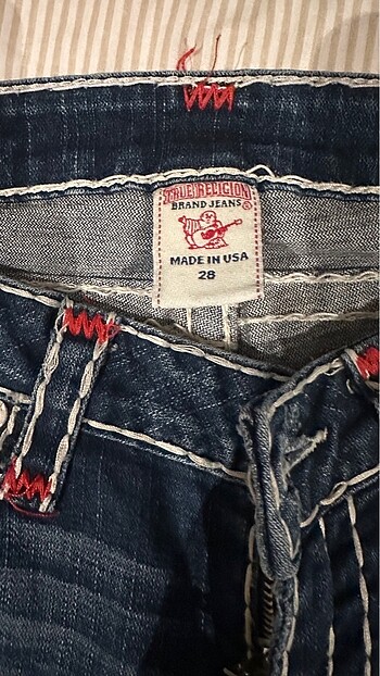 28 Beden mavi Renk Orijinal ABD ürünü true religion