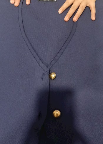 Lacivert Düğmeli yelek, 1 kez giyildi - Görsel 2