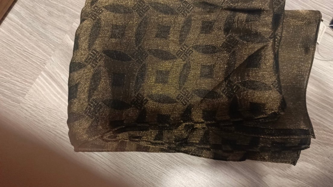 Altın Renkli Kadın Şal Drapeli Bohem - Görsel 2