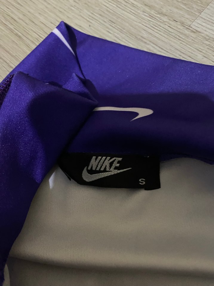 Mor Yüksek Yakalı Mini Elbise - Görsel 3