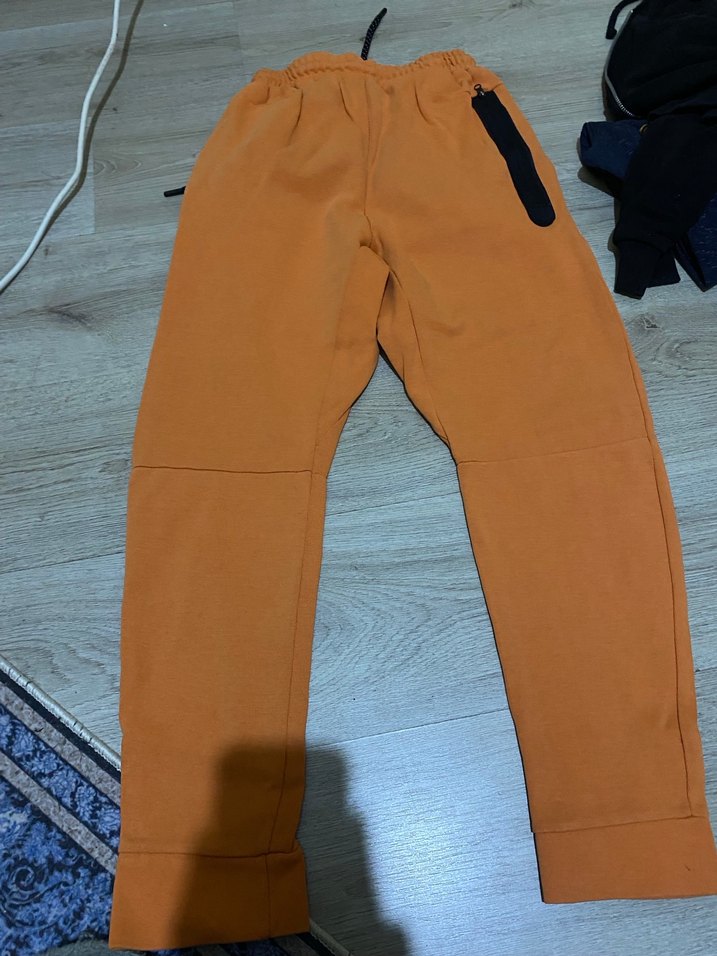 Nike Erkek Turuncu-Beyaz Eşofman Altı - Görsel 3