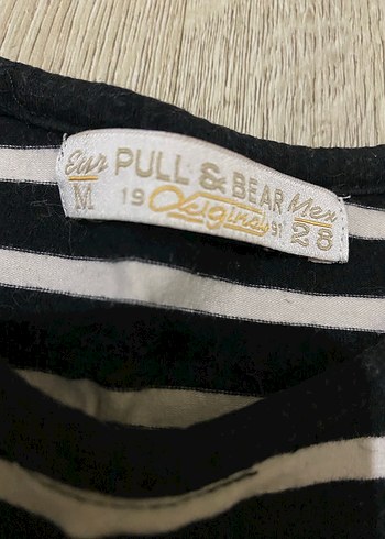 Siyah Beyaz Çizgili Kolsuz Crop Top - Görsel 2