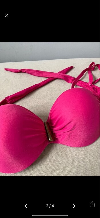 Diğer Fuşya Bronz Tokalı Bikini Takımı