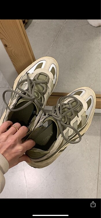 37,5 Beden haki Renk Adidas Niteball Haki Spor Ayakkabı