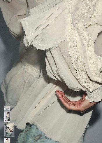 Zara Fırfırlı Bluz - Görsel 3