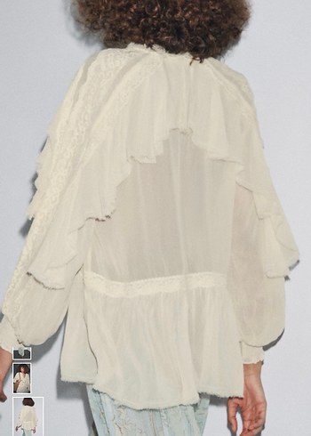 Zara Fırfırlı Bluz - Görsel 2