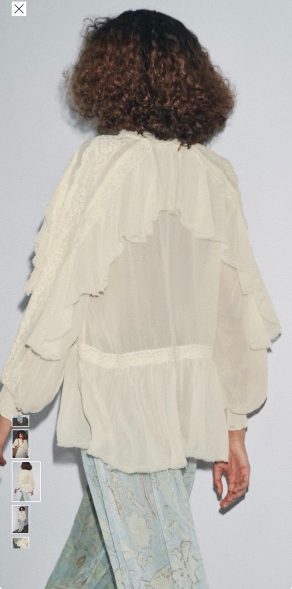 Zara Fırfırlı Bluz - Görsel 2