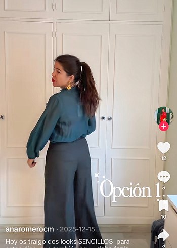 Zara Volanlı Fırfırlı Bluz Turkuaz - Görsel 2