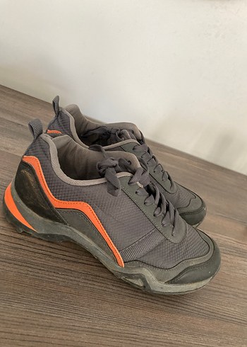 Gri Yılan Desenli Bağcıklı unisex Outdoor Ayakkabı - Görsel 2