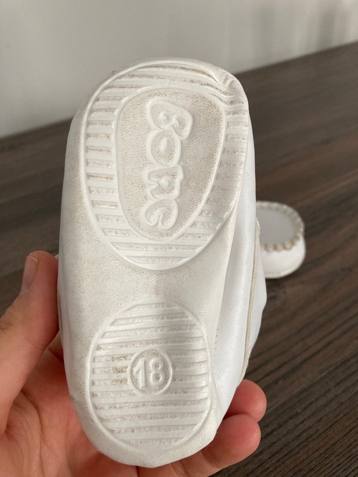Beyaz Erkek Bebek İlk Adım Ayakkabısı - Görsel 3