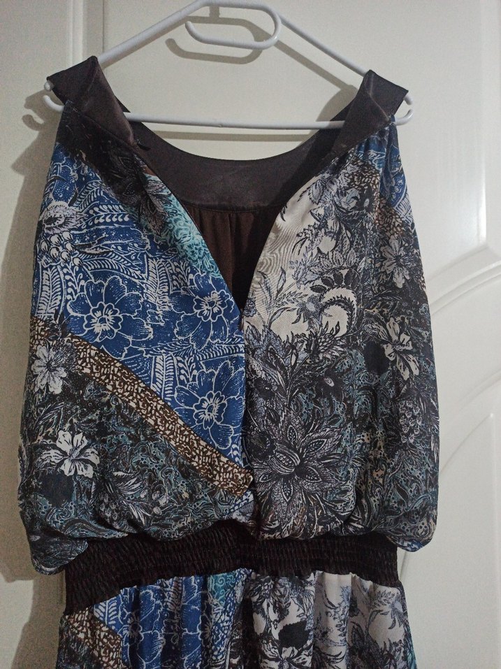 Kadın Bohem Desenli Kısa tulum - Görsel 3