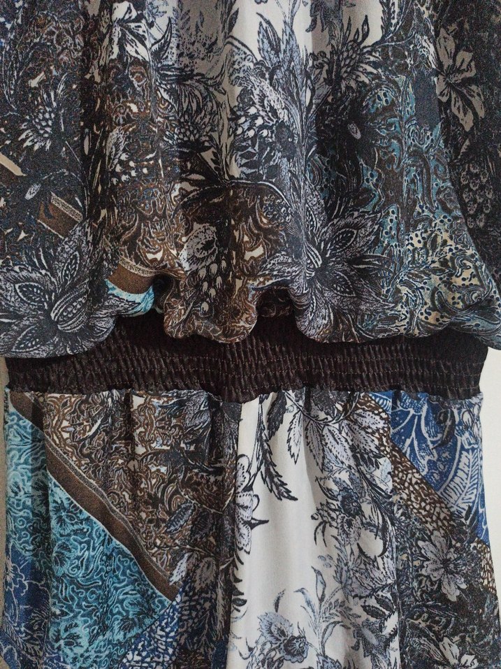 Kadın Bohem Desenli Kısa tulum - Görsel 2