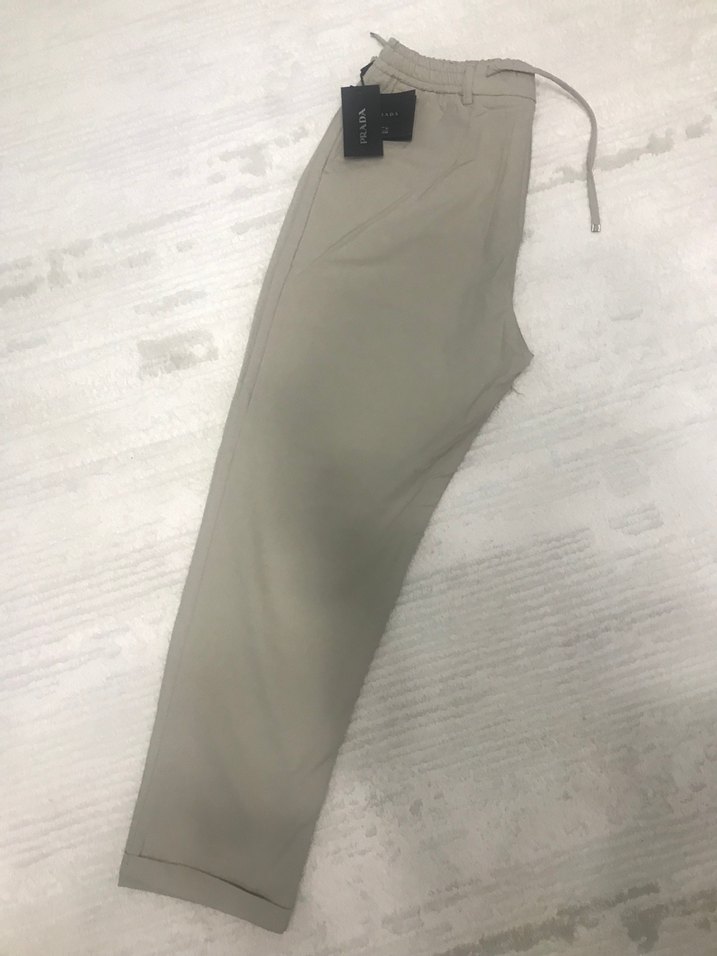 Bej Erkek Prada Joger Pantolon - Görsel 4