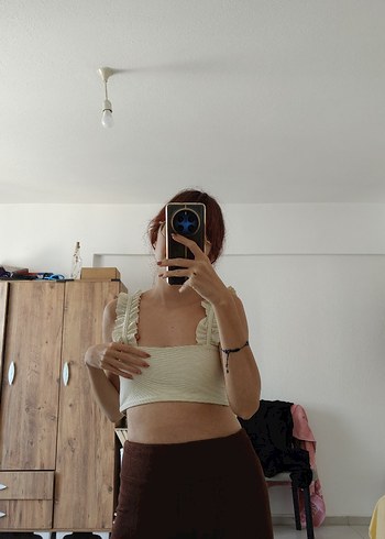 Diğer Bej/Beyaz Kadın Bralet Midi Boy
