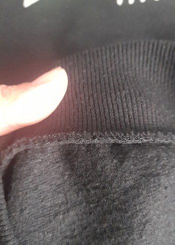 Siyah Baskılı  Sweatshirt - Görsel 4