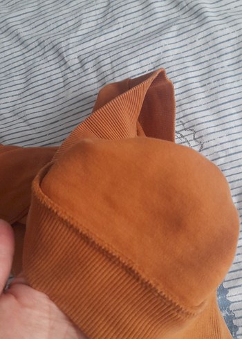 Erkek Kahverengi Uzun Kollu Sweatshirt - Görsel 4