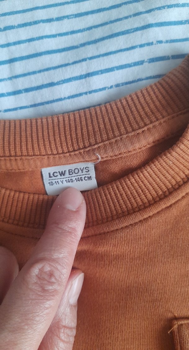 Erkek Kahverengi Uzun Kollu Sweatshirt - Görsel 2