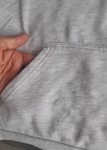 11. 12yas erkek Gri Fermuarlı Sweatshirt - Görsel 4